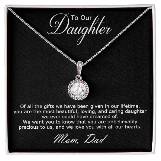 Eternal Hope Necklace To Our Daughter With Personal Message Card