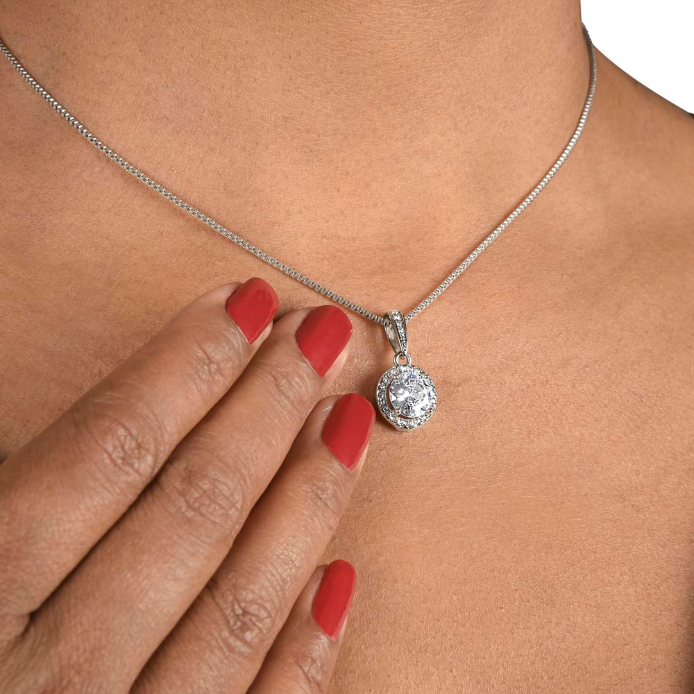 Personalized heart necklace gift daughter from mother. Eternal Hope Necklace. Gift from mother to daughter. Daughter heart necklace gift. Necklace jewelry gift to my daughter. Together Forever, Never Apart. Maybe In Distance, But Never In Heart.