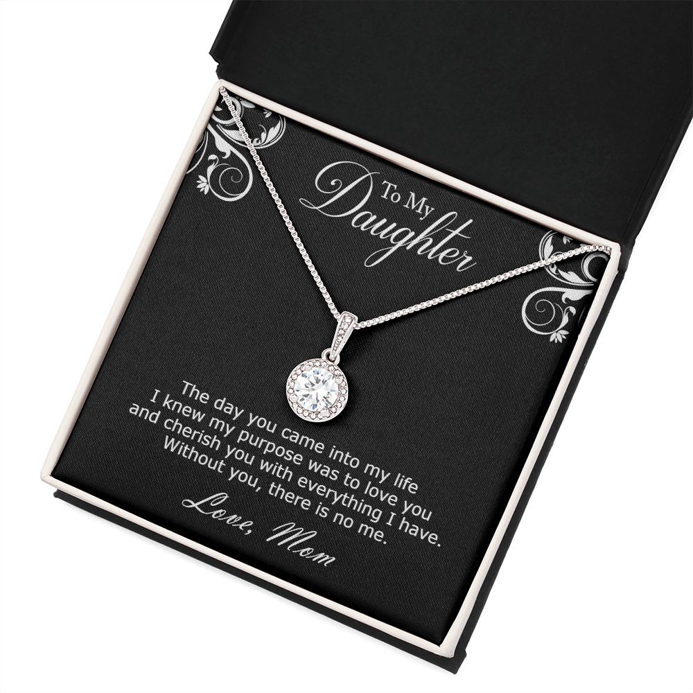 Eternal Hope Necklace To Daughter. Withou You, There Is No Me.