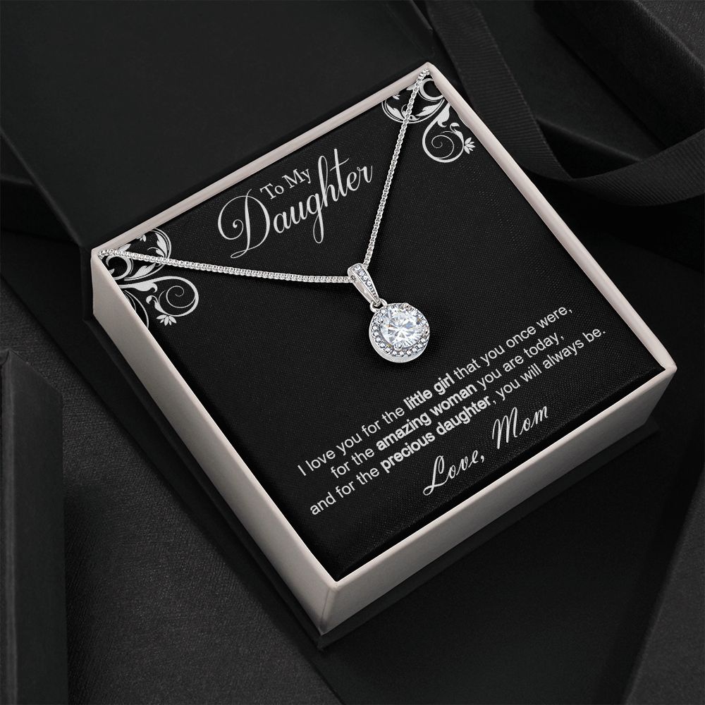 To My Precious Daughter - Eternal Hope Necklace with personal message card