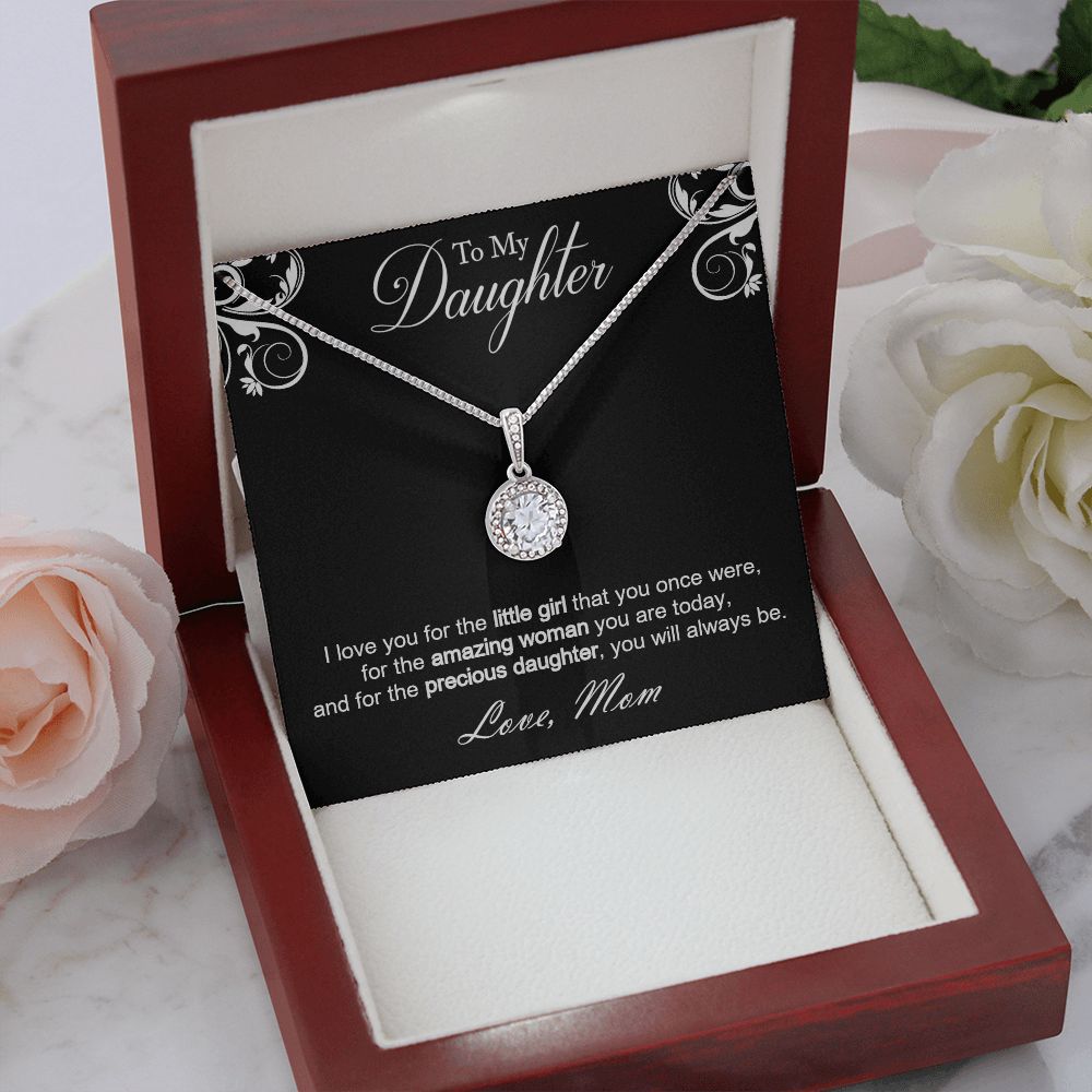 To My Precious Daughter - Eternal Hope Necklace with personal message card