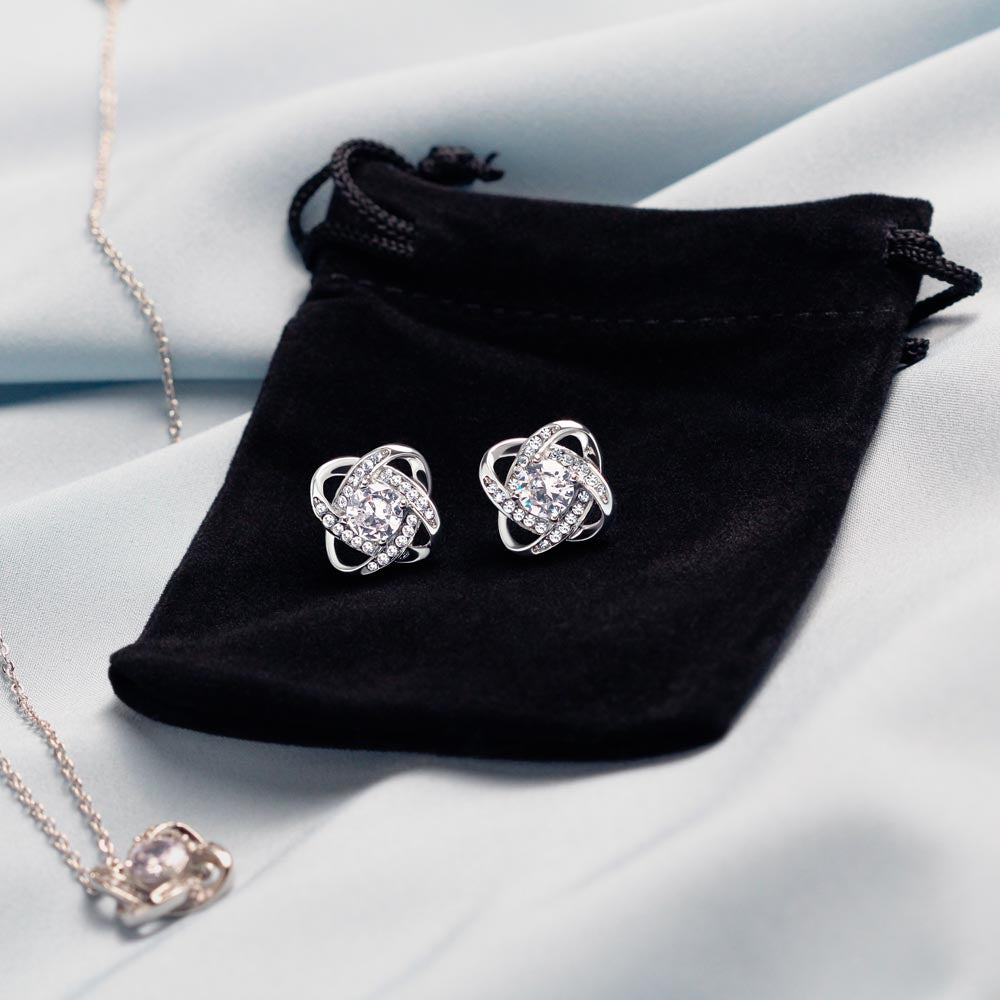 The best thing about being married to you Soulmate Love Knot & Earring Set