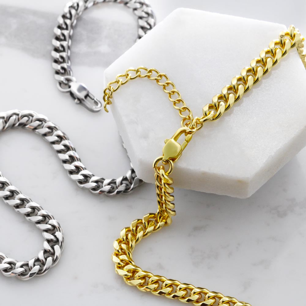 Cuban Link Necklace To My Big Brother | Funny Sibling Gift | Jewelry Box | My Bro Meaningful Gift | Family Message Card | Scarcastic Humor
