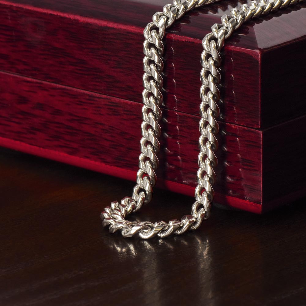 Cuban Link Necklace To My Big Brother | Funny Sibling Gift | Jewelry Box | My Bro Meaningful Gift | Family Message Card | Scarcastic Humor