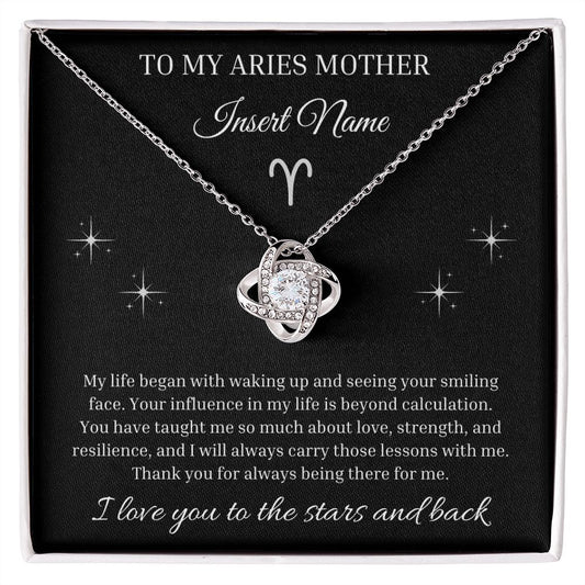 Aries Love Knot Necklace To Mother