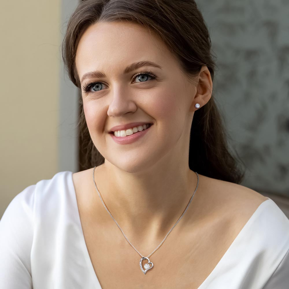 The best thing about being married to you. Forever Love Necklace and Cubic Zirconia Earring Set
